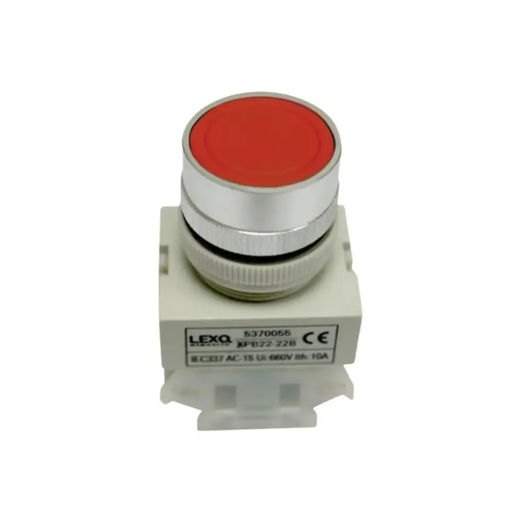 Pulsador 22mm NC Rojo FNX