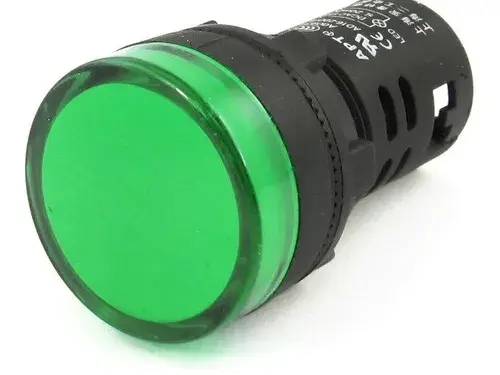 Luz piloto 22mm Verde