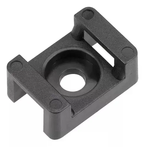 Base para amarra atornillable negra