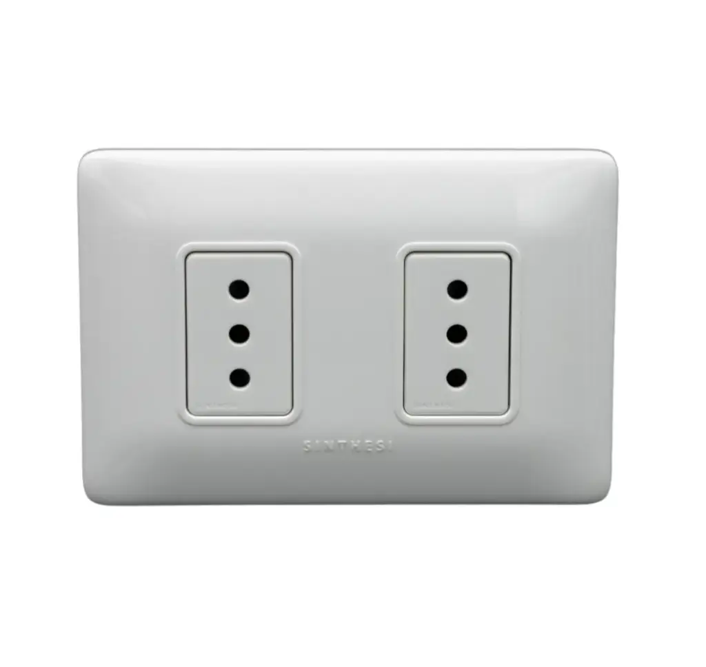 Enchufe doble 10A SINTHESI S12