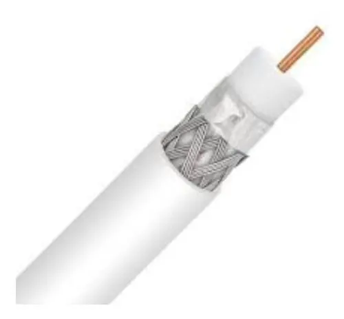 Cable Coaxial RG-6 blanco