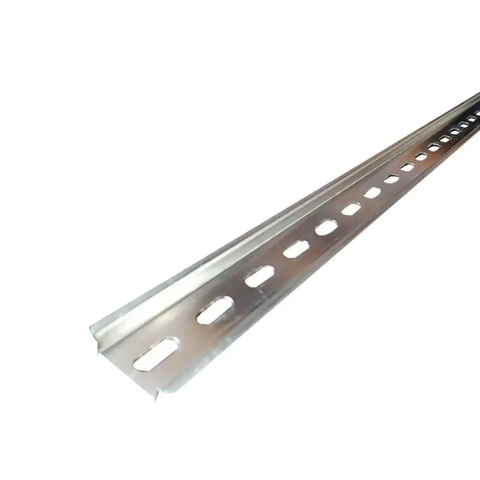 Riel DIN perforado x 1mt