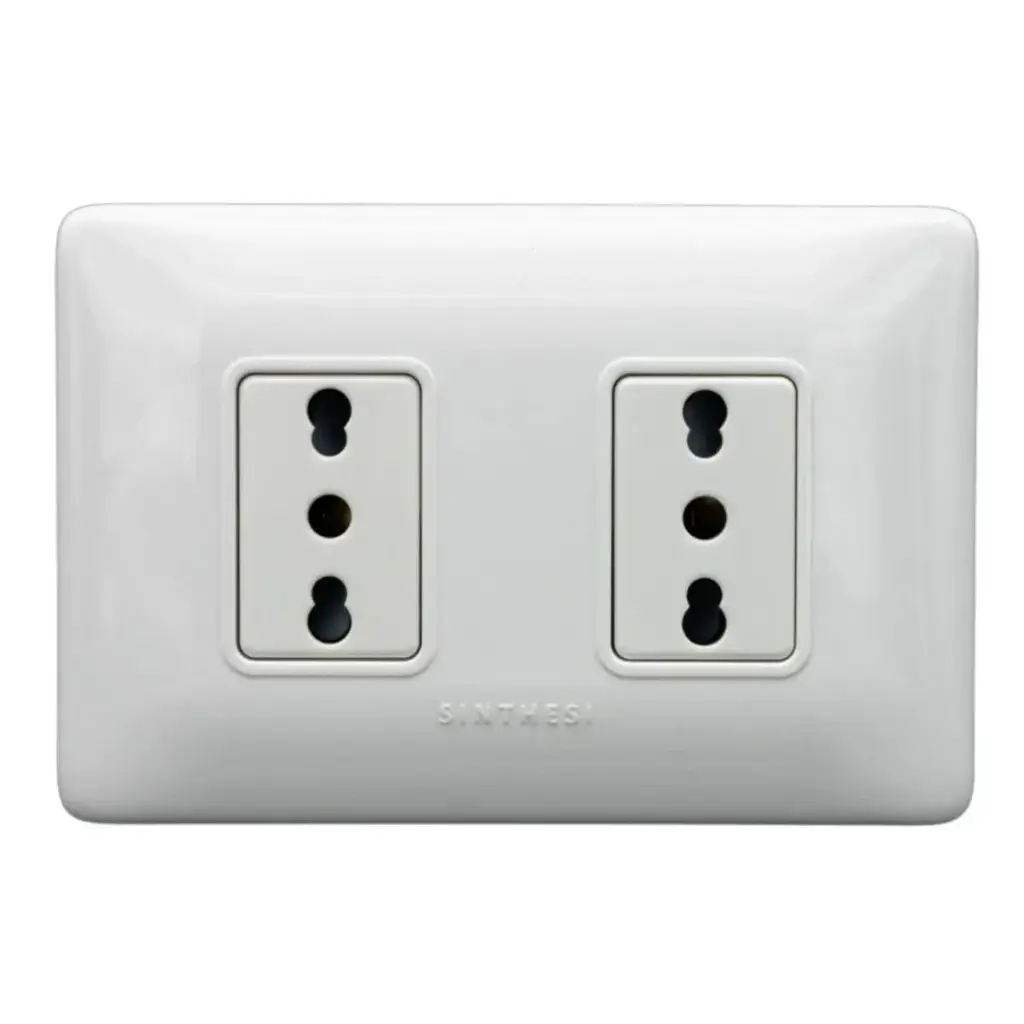 Enchufe doble 10/16 SINTHESI S12