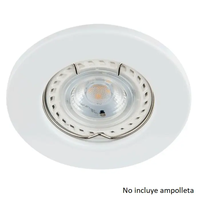Base empotrada GU-10 blanca
