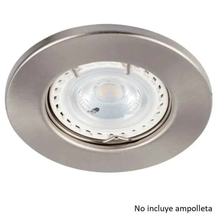 Base empotrada GU-10 niquel