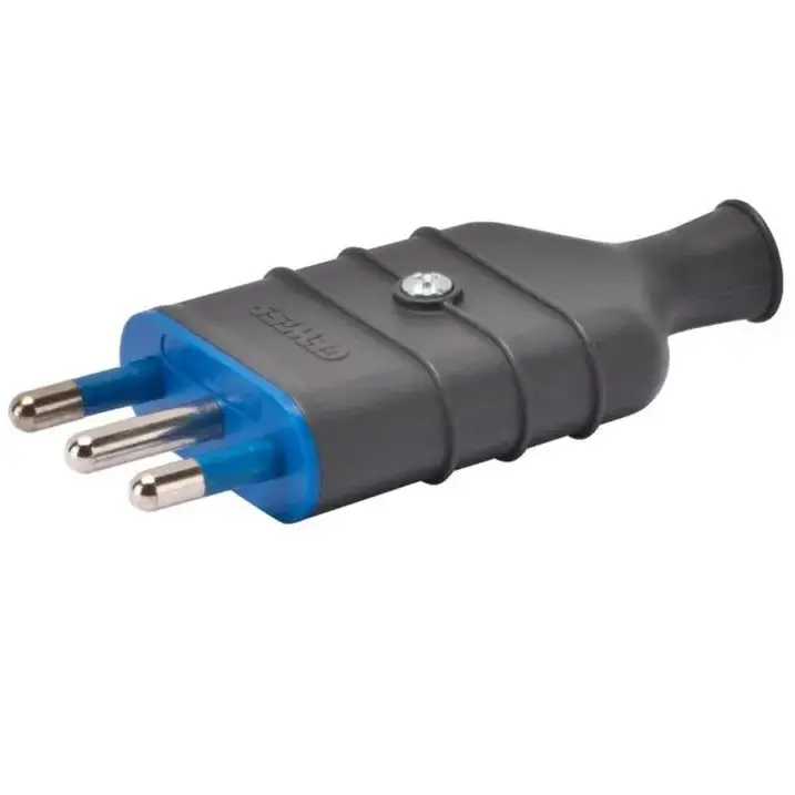 Enchufe volante macho 10A 2P+T GEWISS