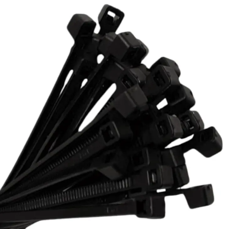 Amarra plástica negra 150x3.5mm x100un