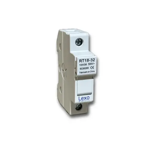 Porta Fusible Riel DIN 10x38
