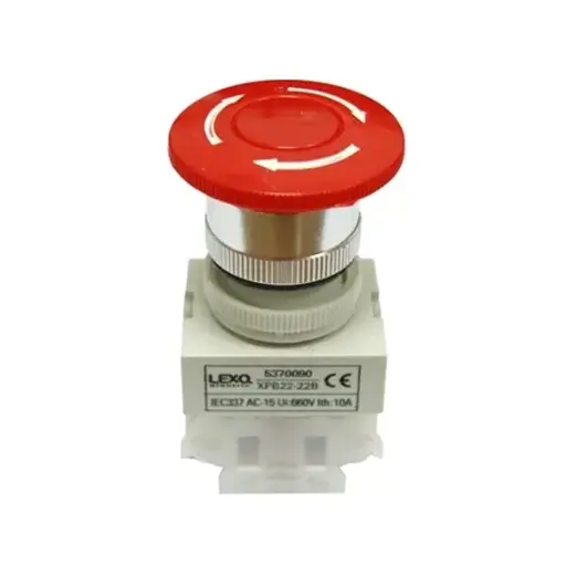 Pulsador Emergencia 22mm LEXO