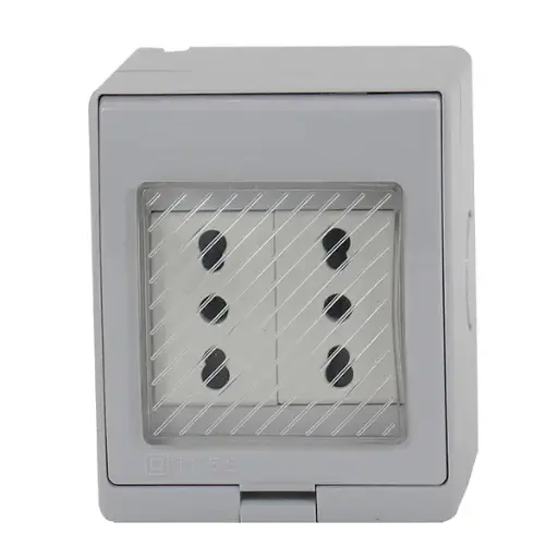 Enchufe Hidrobox Doble 10-16A STANFORD