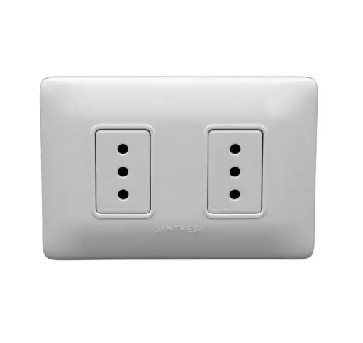 Enchufe doble 10A SINTHESI S12