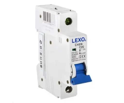 Interruptor automático 1x20A 6kA Curva C LEXO
