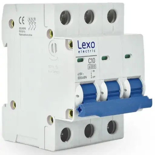 Interruptor automático 3x16A 6kA Curva C LEXO