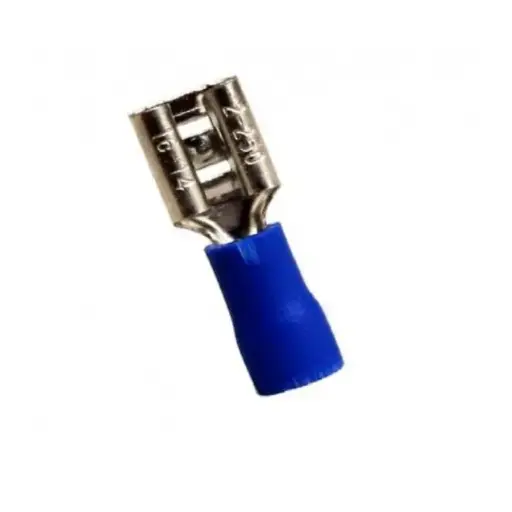 Terminal hembra 5mm azul