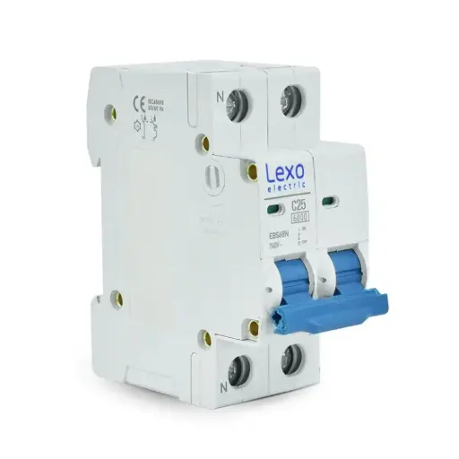 Interruptor automático 2x25A 6kA Curva C LEXO